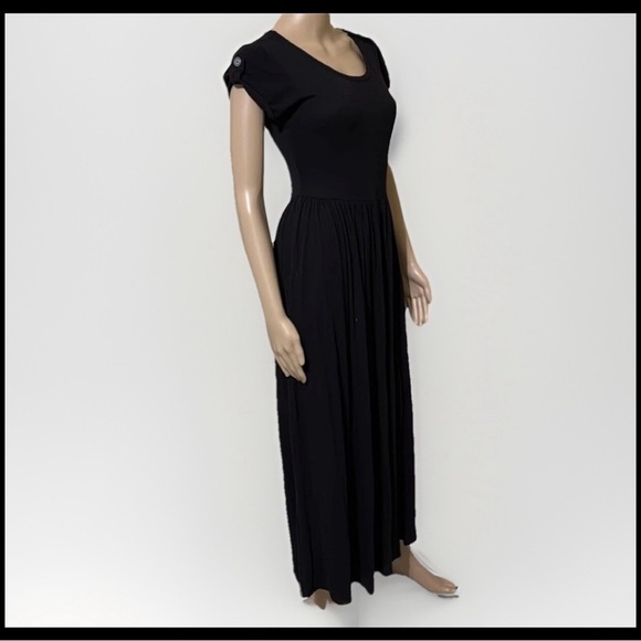 Matilda Jane Womens Black Night Owl Maxi Dress Size Small Modest Flowy Comfy - Picture 5 of 8